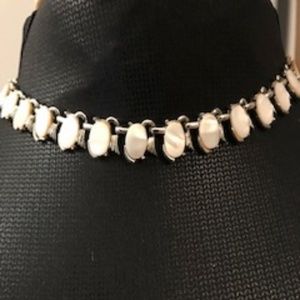 Vintage Silver and Pearl Necklace